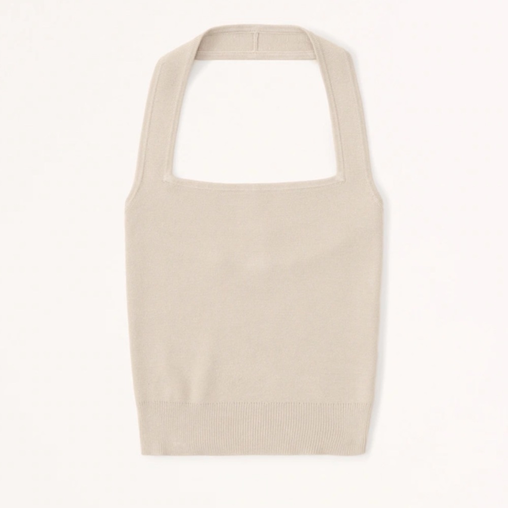 Abercrombie Elevated Knit Slim Halter Tank